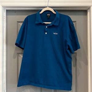 Patagonia golf polo style shirt blue size large 52206